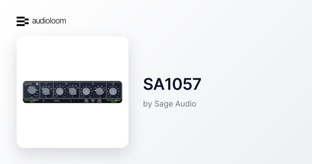 SA1057 by Sage Audio | Audioloom